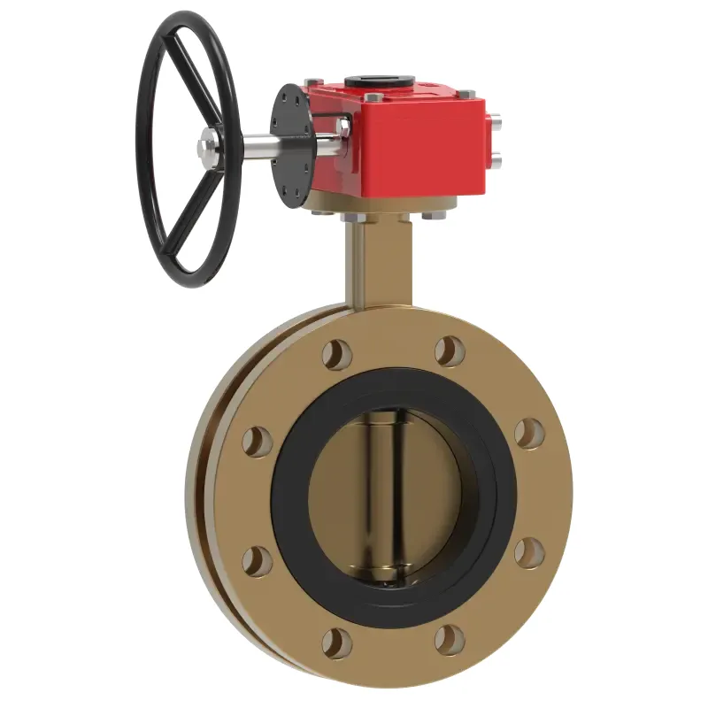 AL Bronze Flange Butterfly Valve