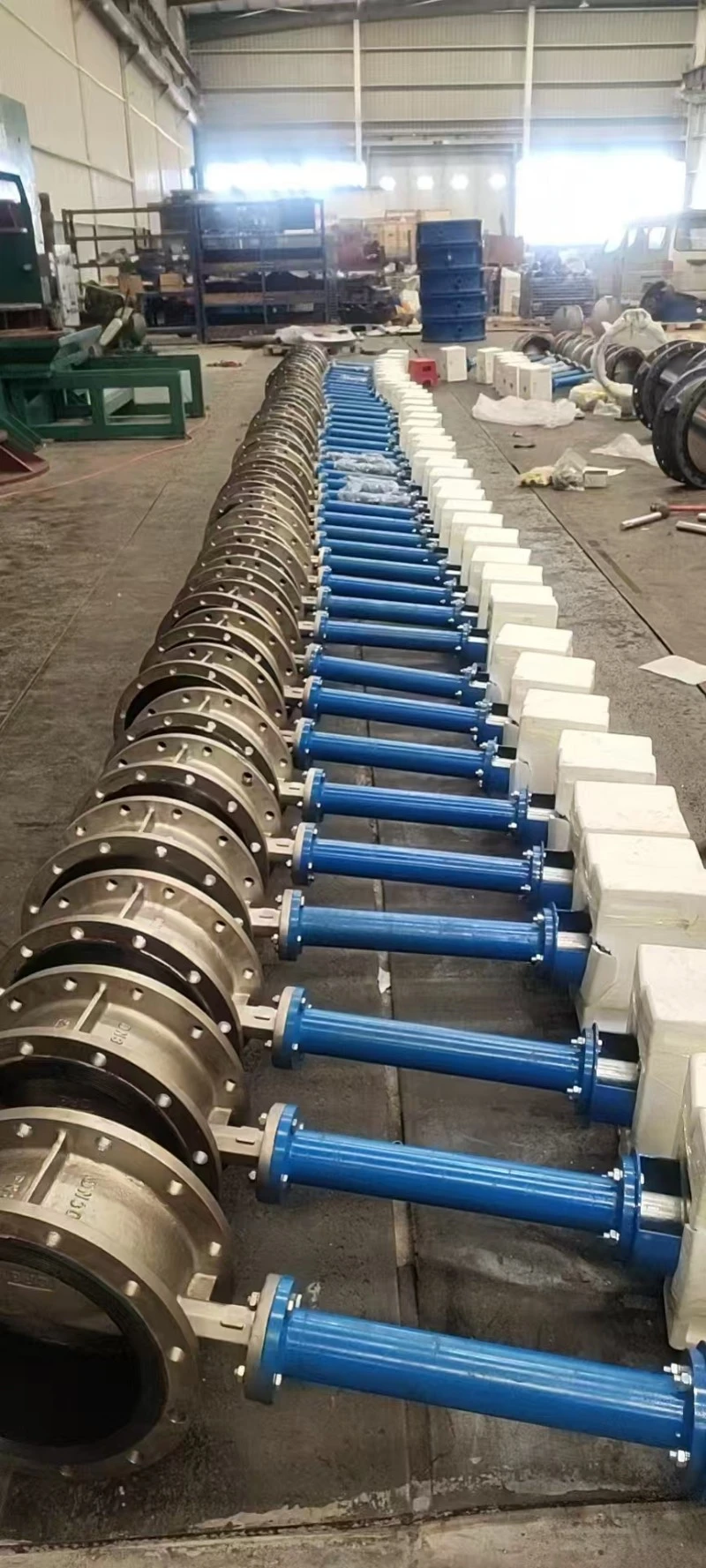 Extended Stem Gear Flange Butterfly Valve