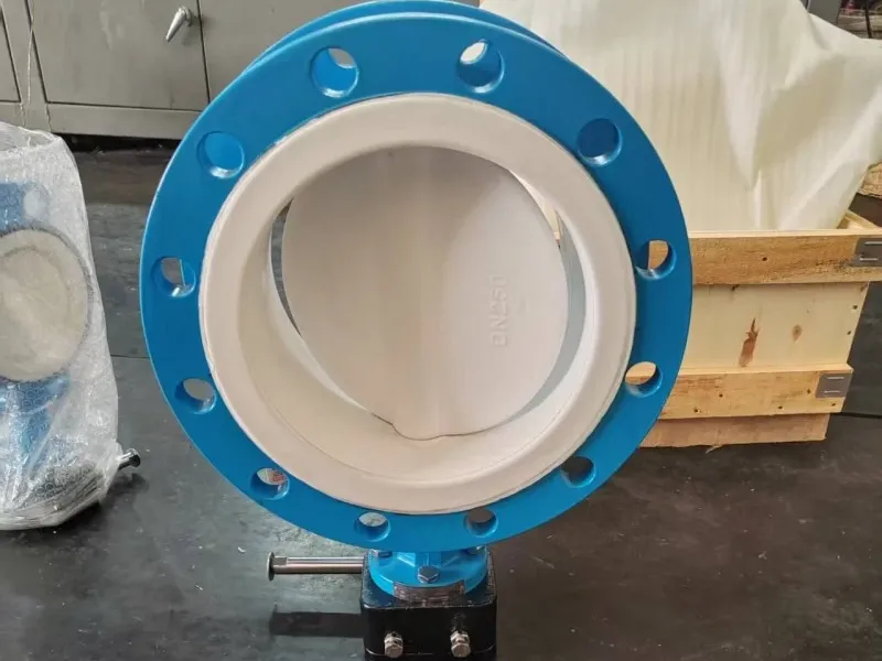 Flange Ptfe Lined Butterfly Valve