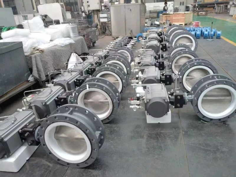 Flange Ptfe Lined Butterfly Valve