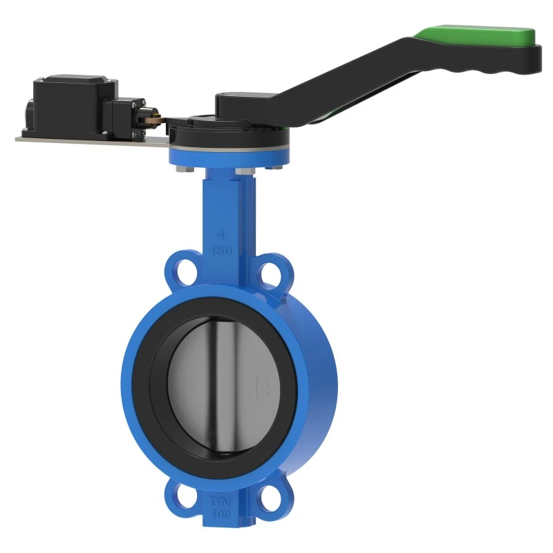 Lever Signal Actuated Wafer Butterfly Valve Touch Active