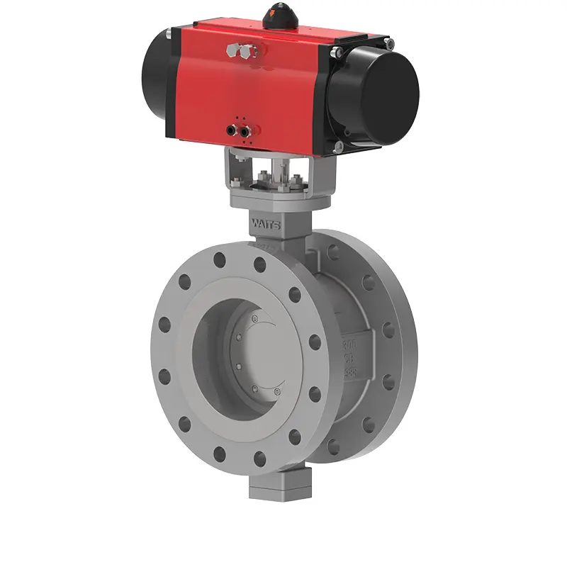 Pneumatic Flanged Metal Seated Butterfly Valve