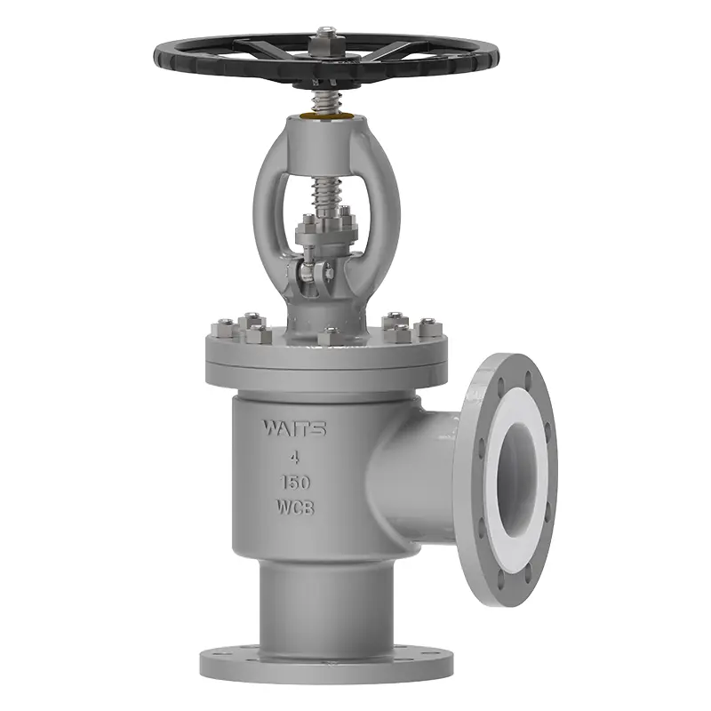 PTFE Lined Angle  Globe Valve‌‌